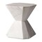 Leisuremod Azure 17 in Modern Round Fiberstone Side Table, Weather-Resistant, Fully Assembled AST17MW - alternate 1