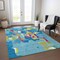 Homeroots 5' X 8' Aqua Green And Pink Abstract Washable Indoor Outdoor Area Rug 599533 - alternate 3