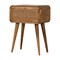 Homeroots 21" Brown Solid Wood One Drawer Nightstand 651808 - alternate 4