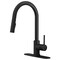 Anzzi 16 in. 1-Handle Pull-Down Sprayer Kitchen Faucet in Matte Black with 1.8 GPM and Dual Spray Modes KF-AZ601MB - alternate 1