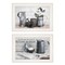 Homeroots Set Of Two Soap or Floral 1 White Framed Print Bathroom Wall Art, 2PK 405980 - alternate 3