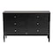 Baxton Studio Lucera Mid-Century Black Bobbin Wood 6-Drawer Dresser 257-14128-ZORO - alternate 8