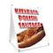 Signmission Kielbasa Polish Sausage, 36 Inch x 24 Inch A-frame Yard Sign, Plastic Sign SBC-2436-Kielbasa Polish Sausage - alternate 1
