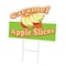 Signmission Caramel Apple Slices Die Cut Yard & Stake plastic window, 1216-Caramel Apple Slices C-DC-1216-Caramel Apple Slices19 - alternate 1