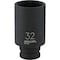 Channellock 1/2'' Drive 32 mm 6-Point Deep Metric Impact Socket 302932 - alternate 1