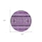 Homeroots 8' Purple Eggplant And Gray Round Southwestern Washable Indoor Outdoor Area Rug 582844 - alternate 7