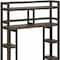Homeroots Espresso Finish 2 Tier Solid Wood Over Toilet Organizer 380018 - alternate 5