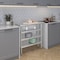 Amgood 14in D x 36in L Stainless Steel Table, Three Undershelves AMG WT-1436-3SH-Z - alternate 6