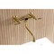 Kingston Brass Double-Handle Wall Mount Bathroom Faucet, Brushed Brass KS1217AL - alternate 4