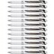 Energel Pearl Liquid Gel Pens - 0.5 mm Fine Needle Pen Point - Refillable - Retractable - Black Ink, 12PK BLN75PW-A - alternate 3