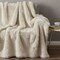 Homeroots 50" x 60" Royal White Long Hair Faux Fur Throw 475690 - alternate 4