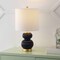 Jonathan Y Daphne 20" Contemporary Transitional Metal/Glass Ribbed Gourd LED Table Lamp, Navy/Brass Gold JYL1099D - alternate 7