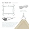 Wrightmaster 8 ft. x 8 ft. Beige Square Heavy Weight Sun Shade Sail, 95% UV Blockage, Patio and Pool Cover ZR-0808TN - alternate 7