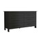 Homeroots 59" Black Six Drawer Double Dresser 403750 - alternate 5