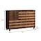Homeroots 55in Brown Solid Wood Carved American Flag Accent Cabinet With Three Doors And Two Drawers 716325 - alternate 4