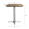 Flash Furniture Commercial All-Weather 24x30 Natural HPL Tabletop with Silver X Base ST-REC2430-NAT-T2222S-GG - alternate 6