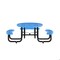 Flash Furniture Round Blue, Polyethylene, Steel, 82.5 in L SLF-EMR46ADA-HL60L-BL-GG - alternate 8
