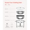 Vevor 5 Qt Round Chafing Dish Buffet Set Full-Size Pan Stainless Steel Silver, 4PK JZYYXCL5LBL4 - alternate 7