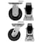 Hyw Products Heavy Duty Caster Set 5in Plastic Wheels, 2 Rigid & 2 Swivel, 4PK 40-50R-A1-HP-2,40-50S-A1-HP-2 - alternate 3