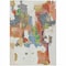 Homeroots 10' X 14' Ivory Pink And Green Abstract Washable Indoor Outdoor Area Rug 599585 - alternate 6