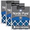 Nordic Pure 20x20x2 Plus Carbon Pleated Air Filter, High Capacity, MERV 7, 3 PK 20x20x2M7+C-3 - alternate 1