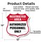 Signmission Restricted Area Shield Sign Authorized P, 12 Inch X 12 Inch, Aluminum Metal Sign SHI-A-12-456 - alternate 4