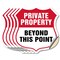 Signmission Private Property Shield Sign Private Pro, 4 inch X 4 inch, Vinyl Decal, 5PK SHI-D-5PACK-4-444 - alternate 1