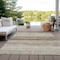 Homeroots 5' X 8' Brown And Beige Striped Washable Indoor Outdoor Area Rug 589663 - alternate 6