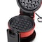 Megachef Non-Stick Round Electric Flip 5 Inch Belgian Waffle Maker in Red MC-B046 - alternate 5