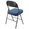 Elama 4 Piece Metal Folding Chair with 2.2 Inch Padded Seats in Dark Blue ELM-J0618-DB - alternate 6