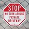 Signmission Stop No Turn Around Private Drivewa, 10 inch X 10 inch, Aluminum Metal Signs, 2PK OC-A-2PACK-10-226 - alternate 4