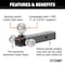 Curt Ball Mount, 8-1/2 in L, 1-7/8, 2, 2-5/16 in Dia Hitch Ball, Steel 45001 - alternate 4