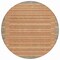 Homeroots 8' Pewter And Gold Round Striped Washable Indoor Outdoor Area Rug 610500 - alternate 7