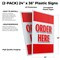 Signmission Order Here, Plastic Signs Only 24 Inch x 36 Inch, Corrugated Plastic, 2PK CSB-2436-2PACK-Order Here - alternate 2