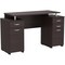 Homeroots 43" Espresso Computer Desk With Four Drawers 249794 - alternate 1