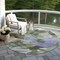 Homeroots 8' Olive Green And Fern Green Round Floral Washable Indoor Outdoor Area Rug 611080 - alternate 6