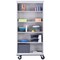 Sandusky Lee Mobile Bookcase, 5 Shelf, Dove Gray, 78x36 BM40361872-05 - alternate 7