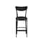 Flash Furniture Wright Barstools w/500 LB. Cap Black Steel Frame, Black Vinyl Boomerang Back, Black Vinyl Seat, 2PK 2-XU-DG6V6BKV-BK-GG - alternate 7