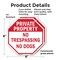 Signmission Private Property No Trespassing No, 6 inch X 6 inch, Plastic Sign, 2PK OC-P-2PACK-6-139 - alternate 7
