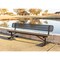 Mytcoat 8ft Outdoor Bench with Back, Portable, Light Blue, Punched Steell, Textured Coating 804220 - alternate 2