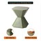 Leisuremod Azure 17 in Modern Round Fiberstone Side Table, Weather-Resistant, Fully Assembled AST17OG - alternate 5