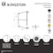 Kingston Brass 18" x 24" Brass Wall Mount 3-Tier Towel Rack, Matte Black DTC24183MB - alternate 2