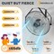 Edendirect 20 Inch Metal Wall Mount Fan, 3-Speed Fan with 3400 CFM, Vertical & Horizontal Adjustable Tilt ZRZHUMI-AC-DSV31BG-20BK - alternate 6
