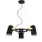 Jonathan Y Eugenio 22.5 in. Adjustable Metal LED Chandelier, Black/Brass Gold JYL6118A - alternate 9