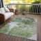 Homeroots 5' X 8' Green And Gray Abstract Washable Indoor Outdoor Area Rug 582939 - alternate 7