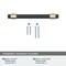 Amerock Mergence 3-3/4 inch 96mm Center-to-Center Matte Black/Golden Champagne Cabinet Pull BP36858FBBBZ - alternate 2