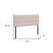 Homeroots Beige Linen Blend Upholstered Full Headboard 490174 - alternate 4