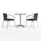 Flash Furniture Square Table Set, Aluminum, Plastic, Rattan, Stainless Steel, Grey TLH-ALUM-24SQ-020BKCHR2-GG - alternate 11