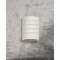 Luxury Lighting Zenia 8.5 in Ceramic Outdoor Wall Light, Punched Groove Pattern, Paintable White Bisque Finish, 2PK (2) 100-01-W-ud-7 - alternate 2
