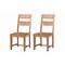 Homeroots Set of Two Brown Solid Wood Ladder Back Dining Side Chairs 565290 - alternate 6